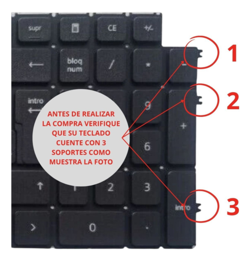 Teclado Dell Latitude 3520 Vostro 3510 3520 5510 5515 7510 - Imagen 2